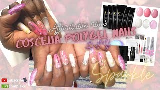 Coscelia Poly Gel Nail Kit Beginners Tutorial Affordable Amazon [upl. by Roxana]