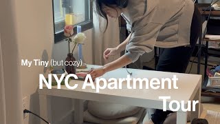 My Tiny but cozy New York City Studio  Apartment Tour and Clean with Me 🧼🫧 [upl. by Irmgard]