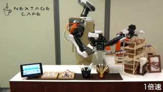 双腕ロボットがコーヒーつくります Dualarm robot NEXTAGE robot makes coffee [upl. by Orland971]