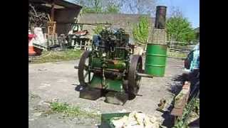 Lister CS Diesel twin 122 stationary engine first trial start up and run after rebuild [upl. by Cedell210]