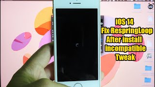 Fix Respring Loop iOS 14 After install incompatible Tweak [upl. by Hsivat]