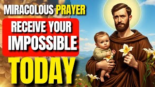 POWERFUL PRAYER FROM SAINT ANTHONY OF PADUA IT WORKS SO FAST ITS SCARED [upl. by Annoik]