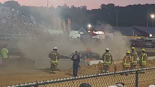 Street stock fullsize class at hocking county fair 9102024 [upl. by Gothurd96]