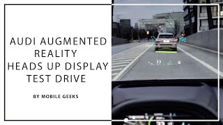 Audi Augmented Reality Heads Up Display Test Drive [upl. by Choong]