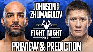 UFC Fight Night Charles Johnson vs Zhalgas Zhumagulov Preview amp Prediction [upl. by Bel]