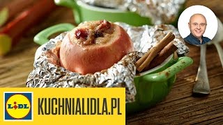 🍏🍏 Grillowane jabłka nadziewane rabarbarem bezglutenowe  Paweł Małecki  Przepisy Kuchni Lidla [upl. by Okiam207]