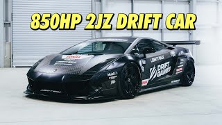 Revealing our finished Lamborghini drift car with 850hp 2JZ swap [upl. by Neuberger275]