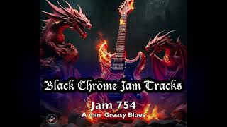 Backing Track 754 A min Greasy Blues [upl. by Scrope185]