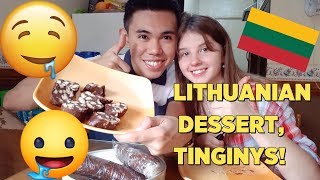 Tuturuan tayo ni Vika gumawa ng Lithuanian Dessert quotTINGINYSquot [upl. by Bord]