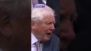 Standing ovation for Sir David Attenborough at Wimbledon [upl. by Adnohsed]