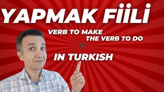 A2  B1 Türkçe Pratik  Türkçede Yapmak Fiili  Verb quotYapmakquot In Turkish [upl. by Eniamrahs]