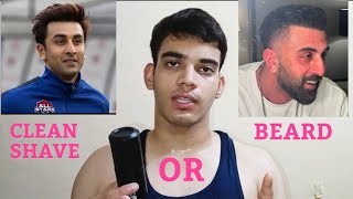 Clean Shave vs Beard  Clean Shave vs Beard for Looksmaxxing Which is best  Hindi [upl. by Rodriguez]