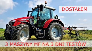 Testy w Moim Gospodarstwie Ciągnik MF 5712S Kosiarka Dyskowa MF DM 306 Zgrabiarka MF RK 421 VLOG [upl. by Yerocal534]