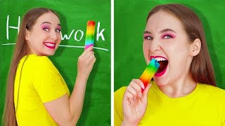 VERRÜCKTE SNACKSCHMUGGEL AKTIONEN  Coole SnackHacks und lustige Szenen auf 123GO SCHOOL [upl. by Amend453]