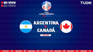 🔴EN VIVO Argentina Vs Canadá  Copa América  Grupo A  Jornada 1 PREVIO  TUDN [upl. by Egiedan857]