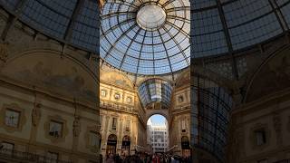 Milano Italy 🇮🇹😍 galleria vittorio emanuele travel seyahat gezgin hotel italy milano [upl. by Pahl]