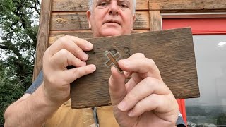 Making a Lambeau Field Wood Inlay Cross [upl. by Yerac]