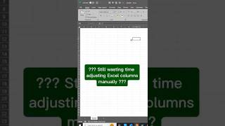 Automate Excel Column Width  VBA Code Hack Tired of wasting time adjusting Excel columns [upl. by Obola]