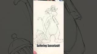 🙀 WIP Pencil Drawing of Sylvester the Cat from Looney Tunes drawing cat looneytunes [upl. by Shandy987]