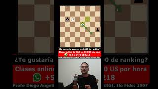 rey ataca y defiende para tablas en ajedrez chess [upl. by Arodasi322]