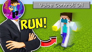 I Controlled Minecraft With My VOICE  Mcaddon [upl. by Ydiarf]