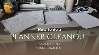 How I Clean Out My Planner  Planner Transition Time [upl. by Wolk218]