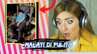 MALATI DI PULITO REACTION 💦 Questuomo vive in una DISCARICA😱 [upl. by Prissie]