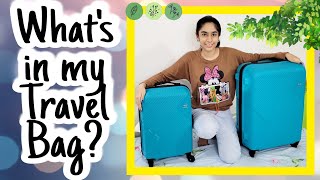 Whats in my Travel Bag 🧳  Travel Bag Tour  Riyas Amazing World [upl. by Niro54]