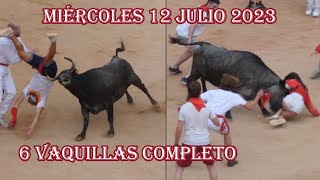 Vaquillas 12 julio 2023 San Fermín  completo 66 [upl. by Adiesirb184]