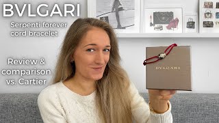 BVLGARI Serpenti Forever Bracelet Review amp Comparison vs the Cartier trinity bracelet Lesley Adina [upl. by Rutan]