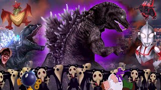 Godzilla Battle Line Godzilla GMK Meme Matches 1k Sub Speshul [upl. by Lolita]