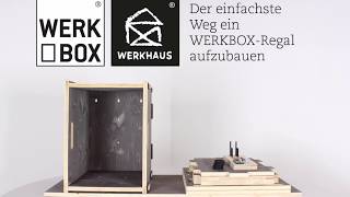 Aufbauanleitung eines WERKBOXRegals von WERKHAUS [upl. by Cortney]