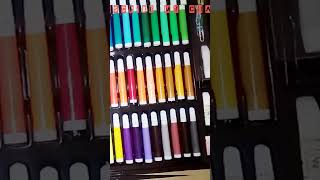 Coloring art kit unboxing colors art markers subscribemychannel [upl. by Neumeyer]