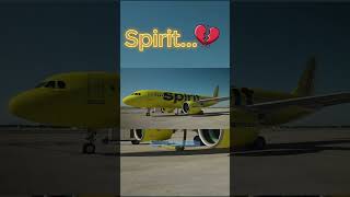 Were losing another Airline 💛 spirit spiritairlines sad airline airlines aviation avgeek [upl. by Isla444]