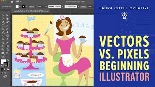 Beginning Illustrator Vectors vs Pixels explained [upl. by Carson]