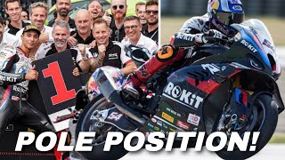 WSBK Most Superpole  Toprak Razgatlioglu Set New Record in Czech Republic WorldSBK 2024 wsbk sbk [upl. by Lednik517]