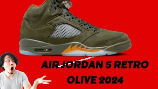 Air Jordan 5 Retro Olive 2024 The Sneaker Drop You Can’t Miss” [upl. by Castera]