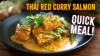 Thai coconut red curry Salmon [upl. by Barcot]