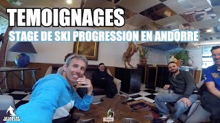 😊Témoignages Stage de ski PROGRESSION en Andorre impressions et révélations [upl. by Aw395]