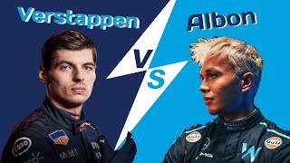 How did Albon CHALLENGE Verstappen under the rain in Zandvoort 2023 [upl. by Rolanda]