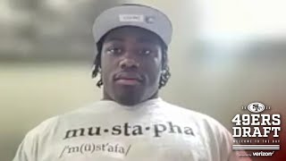 49ers Introduce FourthRound Pick S Malik Mustapha [upl. by Edaj]