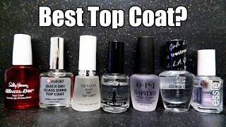 I tested 7 Quick Dry Top Coats  2023 [upl. by Mab]