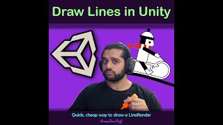 Drawing Lines in Unity in 60 seconds  LineRenderer and EdgeCollider2D [upl. by Alwitt]