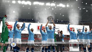 Manchester City 10 Manchester United PES 6 GAME NEW Community Shield Saturday 081024 [upl. by Anattar]