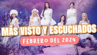 Top 20 Grupos de KPop más Vistos y Escuchados  Febrero del 2024 [upl. by Aynwat270]