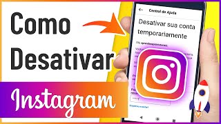 Como DESATIVAR O INSTAGRAM  Desativar Conta do Instagram Temporariamente [upl. by Fayth]