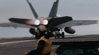 How Fighter Jets Take Off and Land on Moving Aircraft Carriers [upl. by Thorlay]