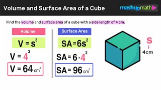 How to Find Volume and Surface Area of a Cube [upl. by Yob710]