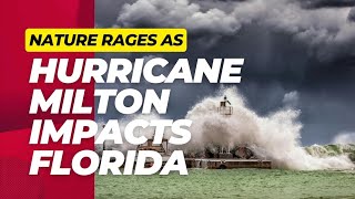 hurricane milton strikes on florida gulf coast [upl. by Kcirdderf]