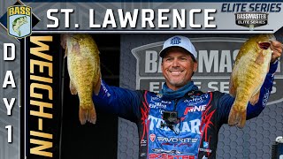 Weighin Day 1 of Bassmaster Elite at the St Lawrence River [upl. by Coralie]